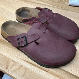 Birki’s Maroon Slip On